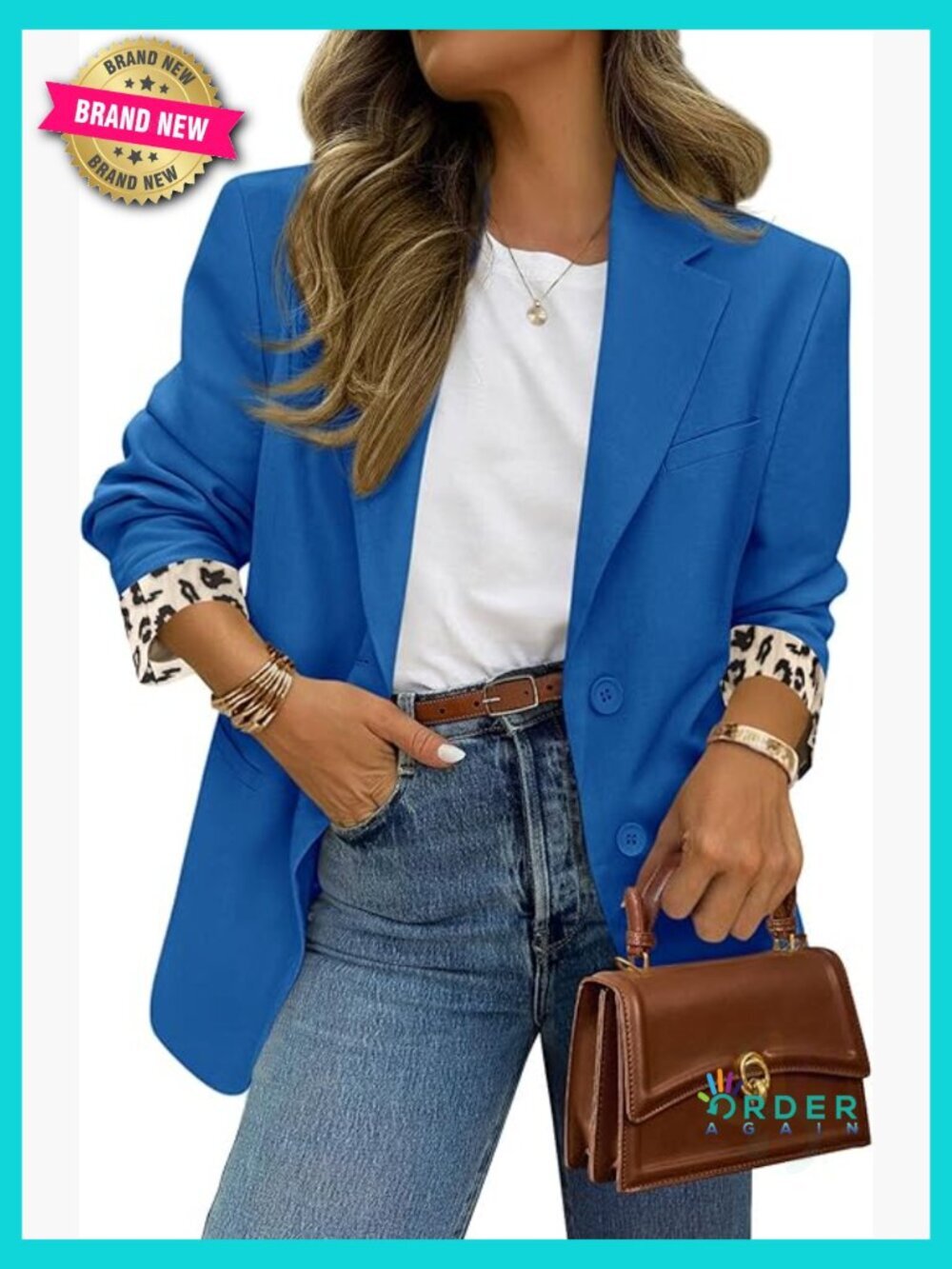 Open Front Notch Lapel Blazer Jacket Long Sleeve Lightweight Work Office Suit